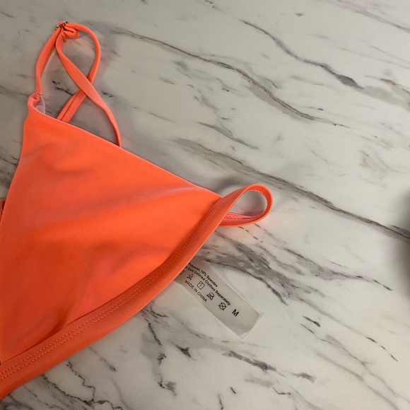 Shein bikini in tangerine, orange adjustable straps, size medium - Picture 4 of 6